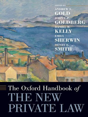cover image of The Oxford Handbook of the New Private Law